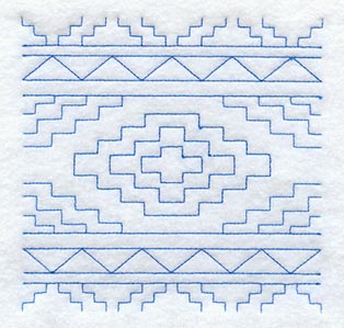 Native Rug 1 Quilting Square (Double Run)