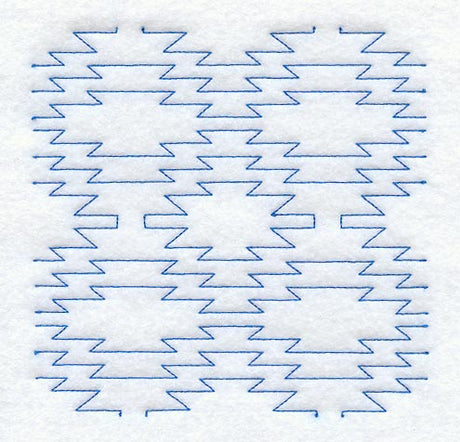 Native Rug 2 Quilting Square (Double Run)