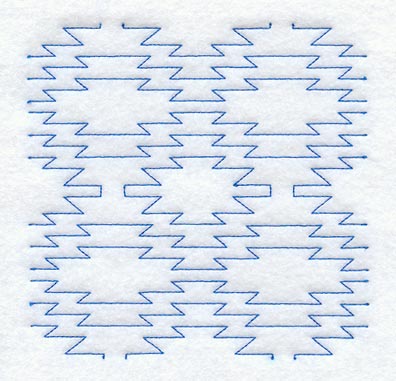 Native Rug 2 Quilting Square (Double Run)