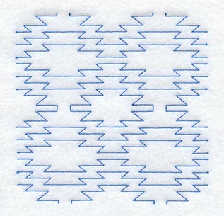 Native Rug 2 Quilting Square (Double Run)