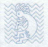 Kokopelli Quilting Square (Double Run)