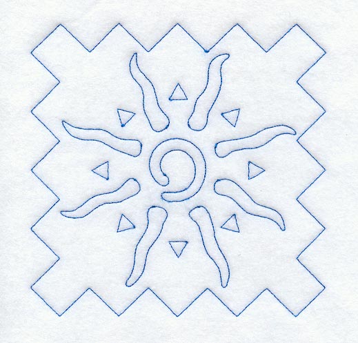 Sun Quilting Square (Double Run)