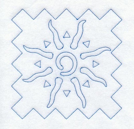Sun Quilting Square (Double Run)