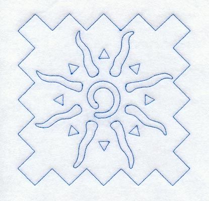 Sun Quilting Square (Double Run)