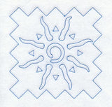 Sun Quilting Square (Double Run)