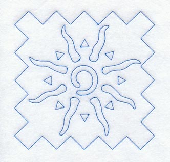 Sun Quilting Square (Double Run)