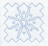 Sun Quilting Square (Double Run)