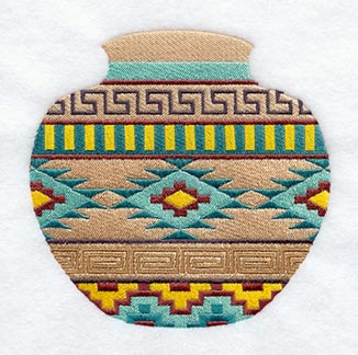 Pottery Quilt Block 3 - Lg