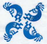 Kokopelli Quilt Block - 4 Block Lg