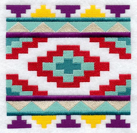 Native American Rug Quilt Block 2 - Lg