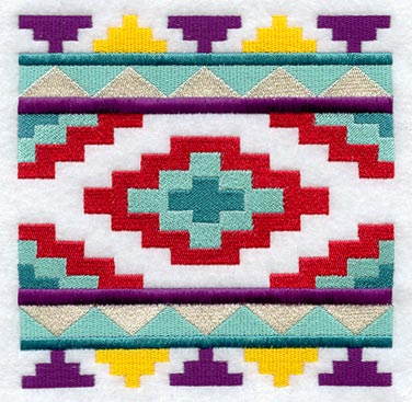 Native American Rug Quilt Block 2 - Lg