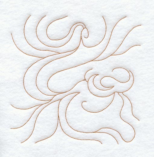 Peace Pipe 1 Quilting Square (Double Run)