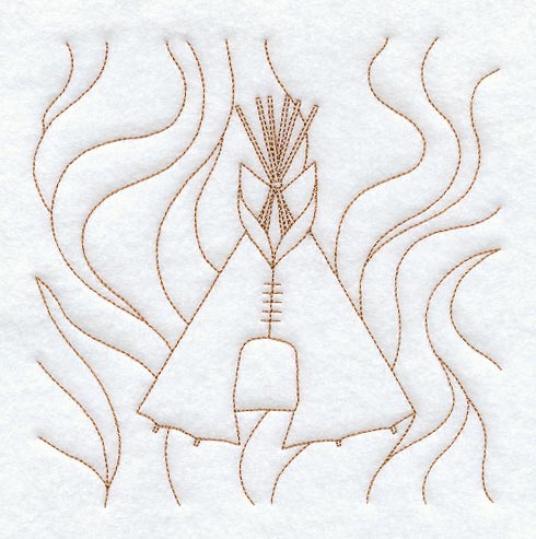 Teepee Quilting Square (Double Run)