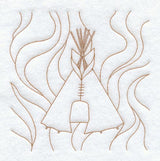 Teepee Quilting Square (Double Run)