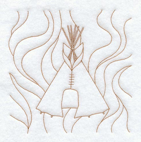 Teepee Quilting Square (Double Run)