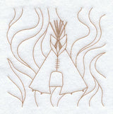 Teepee Quilting Square (Double Run)