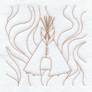 Teepee Quilting Square (Double Run)