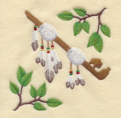 Peace Pipe Earth Quilt Block - Lg