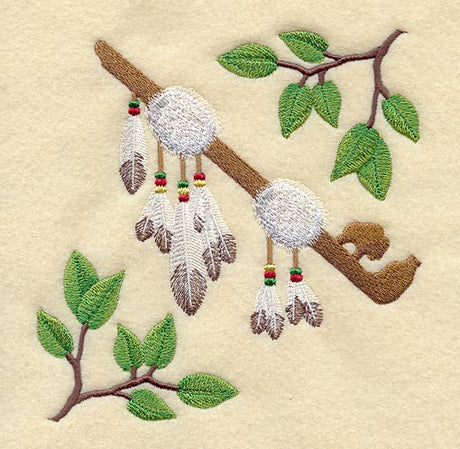 Peace Pipe Earth Quilt Block - Lg