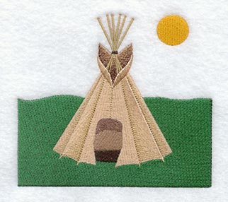 Teepee Quilt Block 1 - Lg