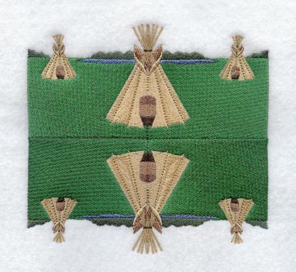 Teepee Quilt Block 2 - 4 Block Lg