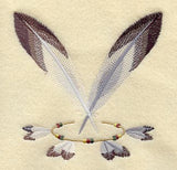 Two Feathers Quilt Block - Lg