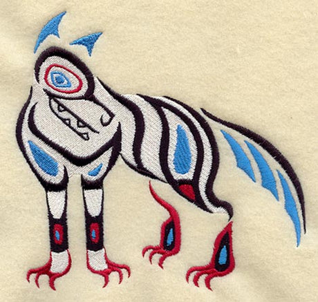 Creation Wolf Quilt Block - Lg