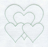 Heart Quilting Square (Double Run)
