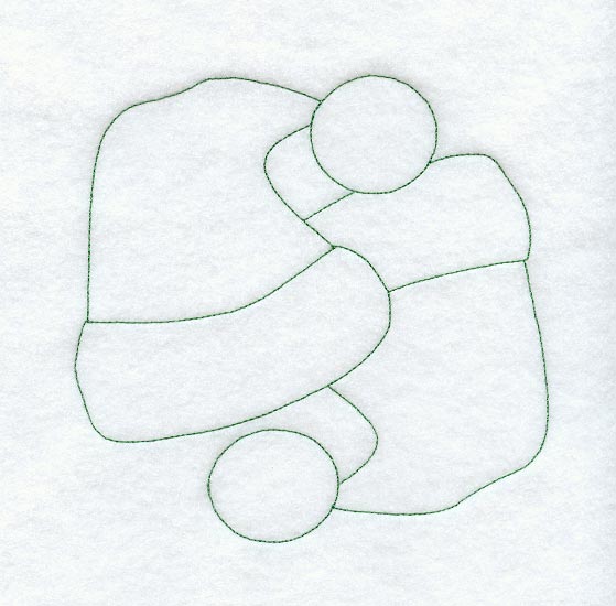 Santa Hat Quilting Square (Double Run)