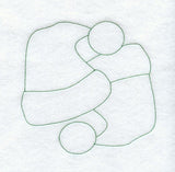 Santa Hat Quilting Square (Double Run)