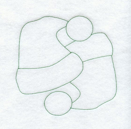 Santa Hat Quilting Square (Double Run)