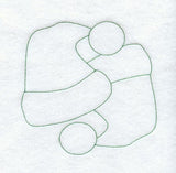 Santa Hat Quilting Square (Double Run)