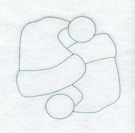 Santa Hat Quilting Square (Double Run)