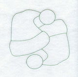 Santa Hat Quilting Square (Double Run)