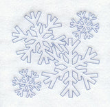 Snowflakes Quilting Square (Double Run)