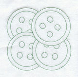 Button Quilting Square (Double Run)