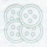 Button Quilting Square (Double Run)