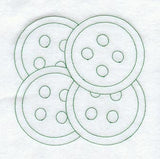 Button Quilting Square (Double Run)