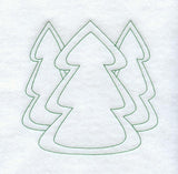 Christmas Tree Quilting Square (Double Run)
