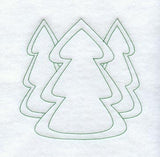 Christmas Tree Quilting Square (Double Run)