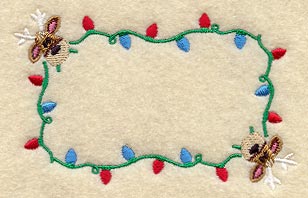 Patchwork Reindeer Quilt Label - Lg