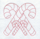 Candy Cane Quilting Square (Double Run)