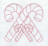 Candy Cane Quilting Square (Double Run)