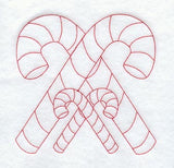 Candy Cane Quilting Square (Double Run)