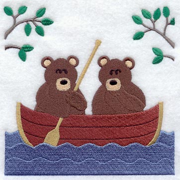 Bear Quilt Block - Lg