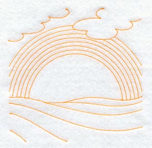 Rainbow Quilting Square (Double Run)