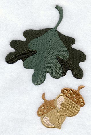 Northwoods Acorn Quilt Border - Lg