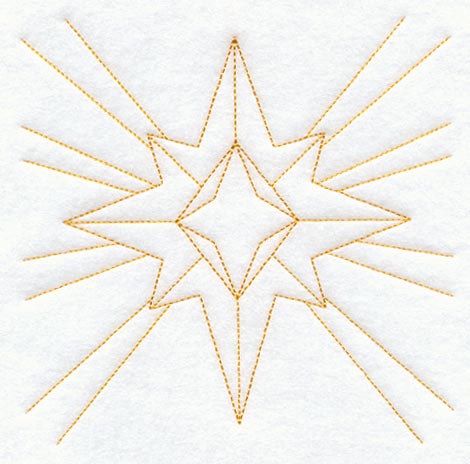 Star 3 Quilting Square (Double Run)