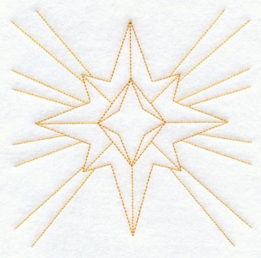 Star 3 Quilting Square (Double Run)