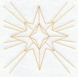 Star 3 Quilting Square (Double Run)